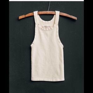 Imogene & Willie white racer back tank